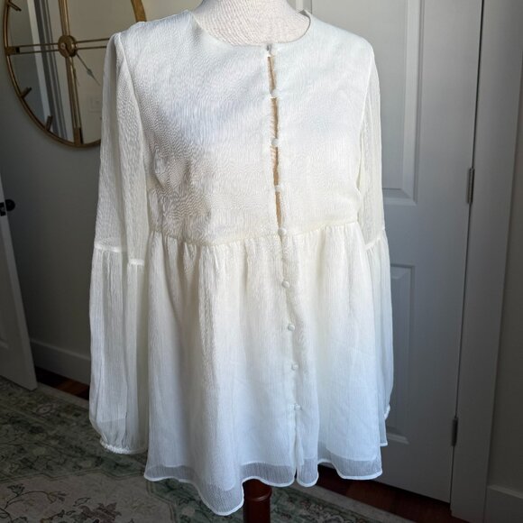 Sunday in Brooklyn Guinevere Tunic in White from Anthropologie Size Small - Picture 2 of 11